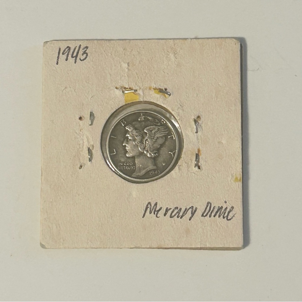 1943 P Mercury Silver Dime, also known as a Winged Liberty Head dime RARE